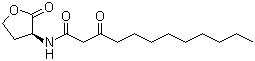结构式 CAS# 168982-69-2, 3-氧代-N-[(3S)-四氢-2-氧代-3-呋喃基]十二酰胺