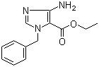 structure of CAS# 169616-29-9, 4-Amino-1-benzyl-1H-imidazole-5-carboxylic acid ethyl ester;5-Amino-3-benzyl-3H-imidazole-4-carboxylic acid ethyl ester