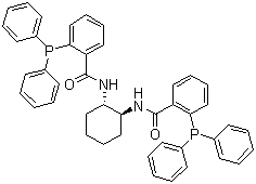 结构式 CAS# 169689-05-8, (1S,2S)-(-)-1,2-环己二胺-N,N'-双(2-二苯基膦基苯甲酰)