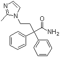 structure of CAS# 170105-16-5, Imidafenacin;4-(2-Methyl-1H-imidazol-1-yl)-2,2-diphenylbutanamide