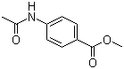 结构式 CAS# 17012-22-5, 4-(乙酰氨基)苯甲酸甲酯