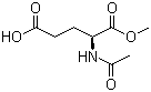 结构式 CAS# 17015-15-5, N-乙酰基-L-谷氨酸 1-甲酯