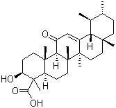 结构式 CAS# 17019-92-0, 11-酮基-beta-乳香酸
