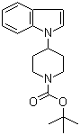 结构式 CAS# 170364-89-3, 4-(吲哚-1-基)哌啶甲酸叔丁酯