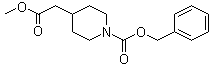 结构式 CAS# 170737-53-8, 1-[苄氧羰基]-4-哌啶乙酸甲酯