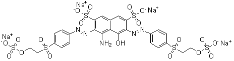 structure of CAS# 17095-24-8, C.I. Reactive Black 5;Cavalite Black B; Celmazol Black B; Cibacron Marine W-B; Cibacron Navy DP-B; Cibacron Navy W-B; Diamira Black B; Drimarene Black R/K 3B; Duractive Black B; Everzol Black B; Everzol Black GSP; Helaktyn Black B; Intracron Black VS-B; Ismative Black B; Jackazol Black B; Levafix Black E-B; Navacron Black R; Navictive Black B; Novacron Black R; Ostazin Black V-B; Primazin Black BN; Primazine Black BN; Procion Black E-B; Reactive Black 4ST; Reactive Black 5; Reactive Black B; Reactive Black B 5; Reactive Black B Plus; Reactive Black KN-G 2RC; Reactive Black KN-GRRC; Reactive Black KNB; Reactive Black V 2B; Reactive Black VB; Reactive Dark Blue B-BF; Remazol Black 133B; Remazol Black 5; Remazol Black B; Remazol Black B 133; Remazol Black B-ID; Remazol Black GF; Remazol Black GR; Remazol Black SB; Ruikesu Black B 133; Setazol Black DPT; Sumifix Black B; Sumifix Supra Black B; Synozol Black B; Synozol Black B 150; Taifix Black B-T