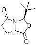 结构式 CAS# 171284-84-7, (3R,7aS)-3-(1,1-二甲基乙基)二氢-1H,3H-吡咯并[1,2-c]恶唑-1,5(6H)-二酮