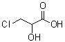 structure of CAS# 1713-85-5, 3-Chloro-2-hydroxypropanoic acid;beta-Chlorolactic acid; 3-Chloro-2-hydroxypropionic acid; 3-Chlorolactic acid