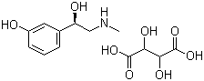 结构式 CAS# 17162-39-9, 重酒石酸去氧肾上腺素