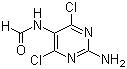 structure of CAS# 171887-03-9, N-(2-Amino-4,6-dichloro-5-pyrimidinyl)formamide;N-(2-Amino-4,6-dichloropyrimidin-5-yl)formamide; 2-Amino-4,6-dichloro-5-formamidopyrimidine