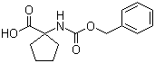 结构式 CAS# 17191-44-5, N-苄氧羰基-1-氨基-1-环戊烷甲酸