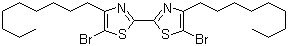 structure of CAS# 172100-44-6, 5,5'-Dibromo-4,4'-dinonyl-2,2'-bithiazole