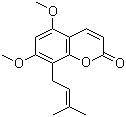 结构式 CAS# 17245-25-9, 月橘香豆精; 九里香内酯