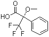 structure of CAS# 17257-71-5, (S)-(-)-alpha-Methoxy-alpha-(trifluoromethyl)phenylacetic acid;Mosher's Acid; (-)-MTPA