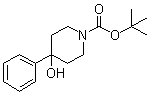 结构式 CAS# 172734-33-7, 4-羟基-4-苯基哌啶-1-羧酸叔丁酯