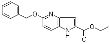 结构式 CAS# 17288-31-2, 5-(苄氧基)-1H-吡咯并[3,2-b]吡啶-2-羧酸乙酯