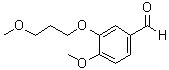 结构式 CAS# 172900-75-3, 3-(3-甲氧基丙氧基)-4-甲氧基苯甲醛