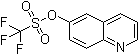 结构式 CAS# 173089-80-0, 6-喹啉基三氟甲烷磺酸酯