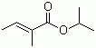 结构式 CAS# 1733-25-1, 惕各酸异丙酯; (E)-2-甲基-2-丁烯酸异丙酯