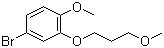 结构式 CAS# 173336-76-0, 4-溴-1-甲氧基-2-(3-甲氧基丙氧基)苯
