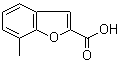 structure of CAS# 17349-64-3, 7-Methyl-2-benzofurancarboxylic acid;7-Methyl-1-benzofuran-2-carboxylic acid