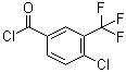 4-Chloro-3-(trifluoromethyl)benzoyl chloride molecular structure (CAS 1735-55-3)