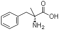 结构式 CAS# 17350-84-4, 2-甲基-D-苯丙氨酸; (R)-2-氨基-2-甲基-3-苯基丙酸