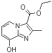 结构式 CAS# 173530-73-9, 8-羟基-2-甲基咪唑并[1,2-a]吡啶-3-羧酸乙酯