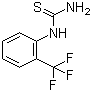 structure of CAS# 1736-71-6, 2-(Trifluoromethyl)phenylthiourea;1-[2-(Trifluoromethyl)phenyl]-2-thiourea; N-[2-(Trifluoromethyl)phenyl]thiourea