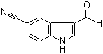 structure of CAS# 17380-18-6, 5-Cyanoindole-3-carboxaldehyde;3-Formyl-1H-indole-5-carbonitrile