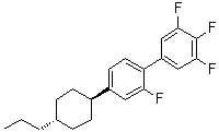 结构式 CAS# 173837-35-9, 2,3',4',5'-四氟-4-(反式-4-丙基环己基)-1,1'-联苯