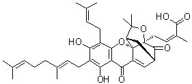 Gambogenic acid molecular structure (CAS 173932-75-7)