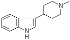 结构式 CAS# 17403-07-5, 3-(N-甲基哌啶基)吲哚