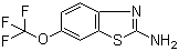 structure of CAS# 1744-22-5, Riluzole;2-Amino-6-(trifluoromethoxy)benzothiazole; 6-Trifluoromethoxy-2-aminobenzothiazole; 6-(Trifluoromethoxy)-1,3-benzothiazol-2-amine
