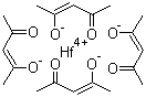structure of CAS# 17475-67-1, Hafnium acetylacetonate;Hafnium tetrakis(acetylacetonate); Tetrakis(acetylacetonato)hafnium