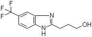 结构式 CAS# 175135-15-6, 2-(3-羟基丙基)-5-(三氟甲基)苯并咪唑