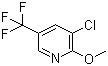 3-Chloro-2-methoxy-5-(trifluoromethyl)pyridine molecular structure (CAS 175136-17-1)