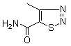 structure of CAS# 175136-67-1, 4-Methyl-1,2,3-thiadiazole-5-carboxamide