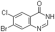 7-Bromo-6-chloro-4-quinazolinone molecular structure (CAS 17518-98-8)