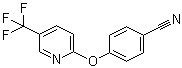 4-[[5-(Trifluoromethyl)-2-pyridinyl]oxy]benzonitrile molecular structure (CAS 175277-01-7)