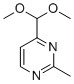 4-(Dimethoxymethyl)-2-methylpyrimidine molecular structure (CAS 175277-33-5)