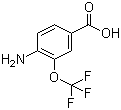 结构式 CAS# 175278-22-5, 4-氨基-3-(三氟甲氧基)苯甲酸
