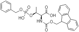 Fmoc-O-(benzylphospho)-L-threonine molecular structure (CAS 175291-56-2)