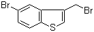 structure of CAS# 1757-24-0, 5-Bromo-3-(bromomethyl)benzo[b]thiophene