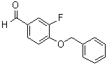 结构式 CAS# 175968-61-3, 3-氟-4-苄氧基苯甲醛
