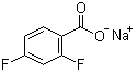 structure of CAS# 1765-08-8, 2,4-Difluorobenzoic acid sodium salt