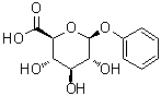 structure of CAS# 17685-05-1, Phenyl beta-D-glucuronide;Phenyl glucuronide; Phenyl beta-D-glucosiduronic acid