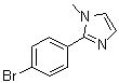 结构式 CAS# 176961-54-9, 2-(4-溴苯基)-1-甲基-1H-咪唑