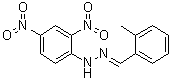 结构式 CAS# 1773-44-0, 邻甲苯甲醛(2,4-二硝基苯基)腙