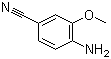 structure of CAS# 177476-76-5, 3-Methoxy-4-aminobenzonitrile;4-Amino-3-methoxybenzenecarbonitrile